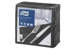 SERVETTEN ZWART 3-LAAGS  100st  39x39cm